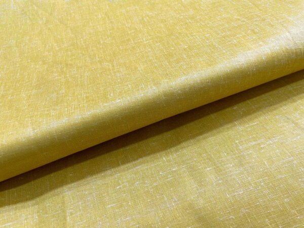 Ginger Yellow Plain Cotton Linen Fabric
