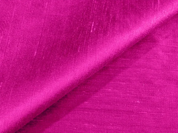 Rani Pink Plain Bangalore Raw Silk Fabric