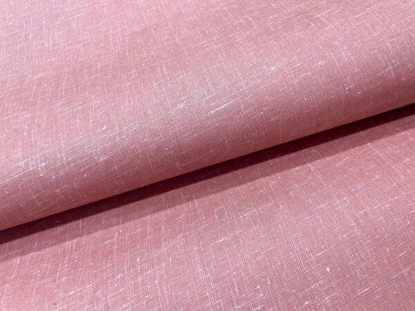 Red Brown Plain Cotton Linen Fabric