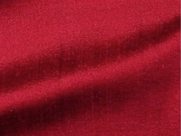 Red Plain Bangalore Raw Silk Fabric