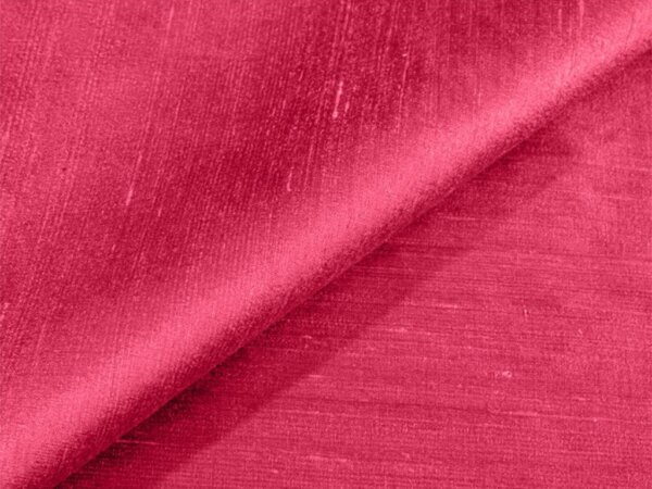 Rose Pink Plain Bangalore Raw Silk Fabric