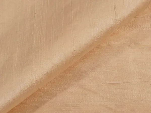 Beige Plain Bangalore Raw Silk Fabric