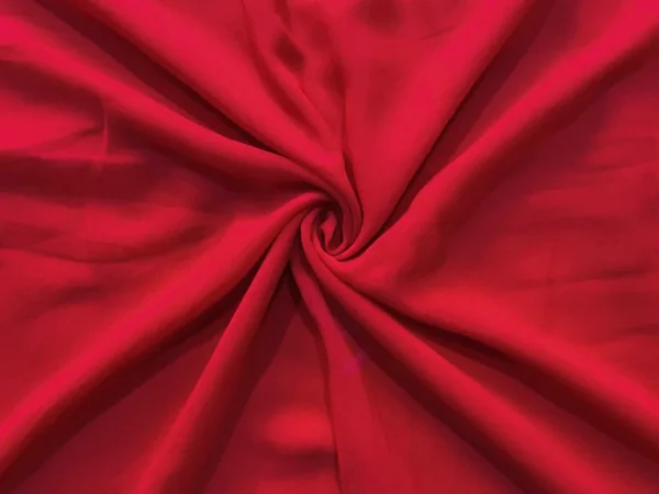 Red Plain Georgette Fabric