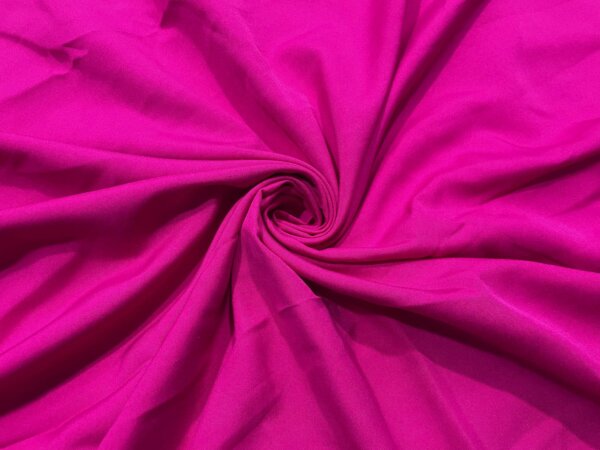 Rani Pink Plain Butter Crepe Fabric