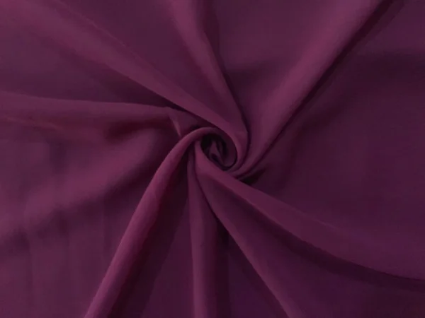 Wine Plain Georgette Fabric