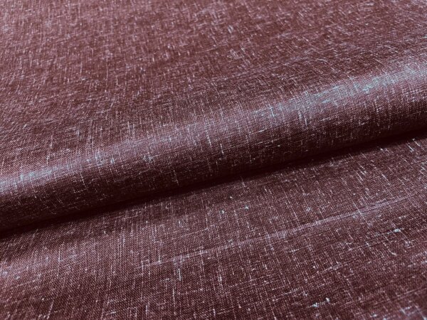 Dark Brown Plain Cotton Linen Fabric