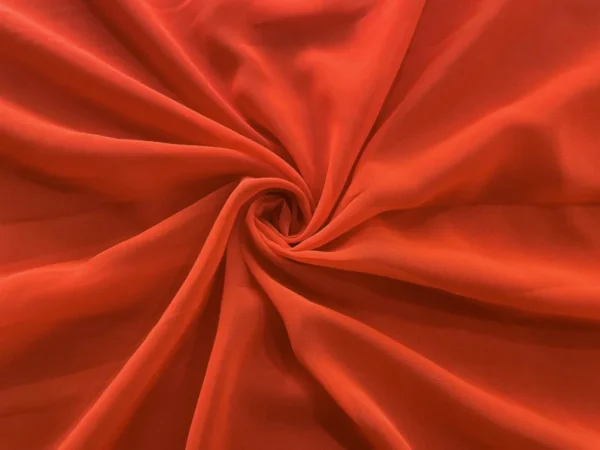 Bright Orange Plain Georgette Fabric