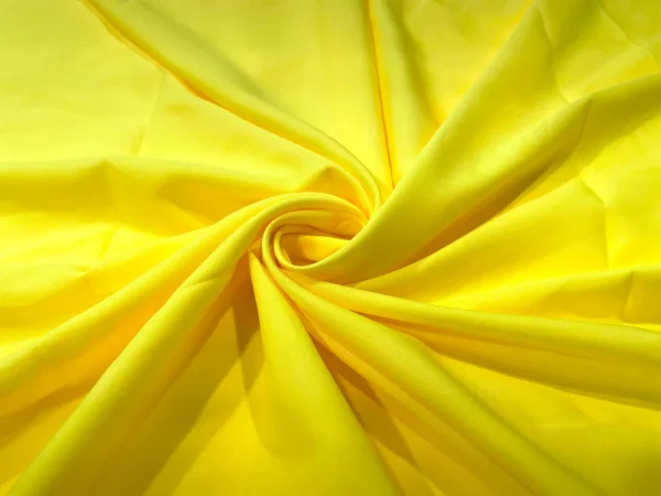 Yellow Plain Butter Crepe Fabric