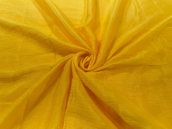 Yellow Plain Chinon Chiffon Fabric