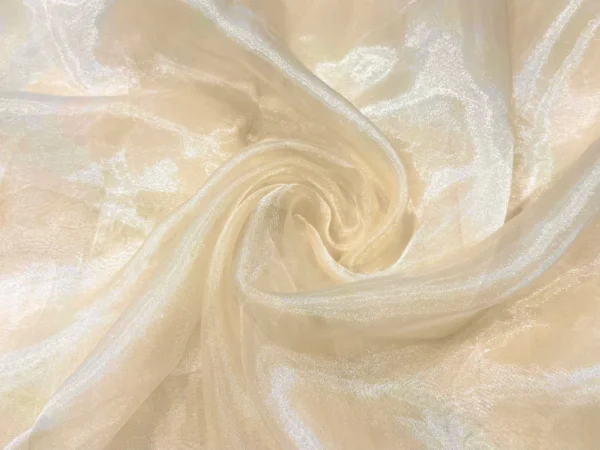 Cream Plain Organza Fabric