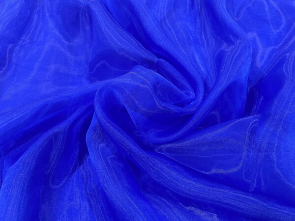 Royal Blue Plain Organza Fabric