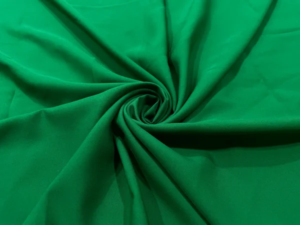 Green Plain Butter Crepe Fabric
