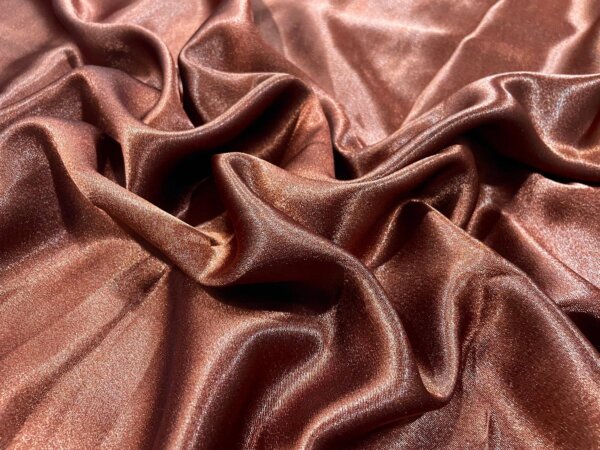 Brown Plain Premium Moss Satin Fabric