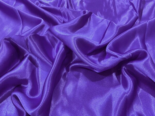 Purple Plain Premium Moss Satin Fabric