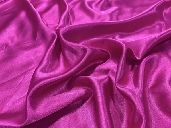 Rani Pink Plain Premium Moss Satin Fabric