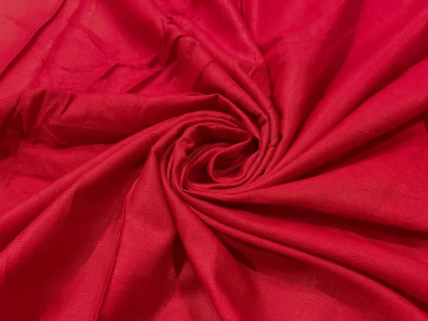 Red Plain Soft Cotton Rayon Fabric