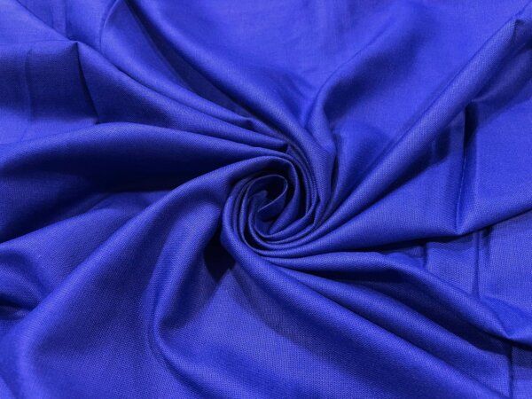 Royal Blue Plain Soft Cotton Rayon Fabric