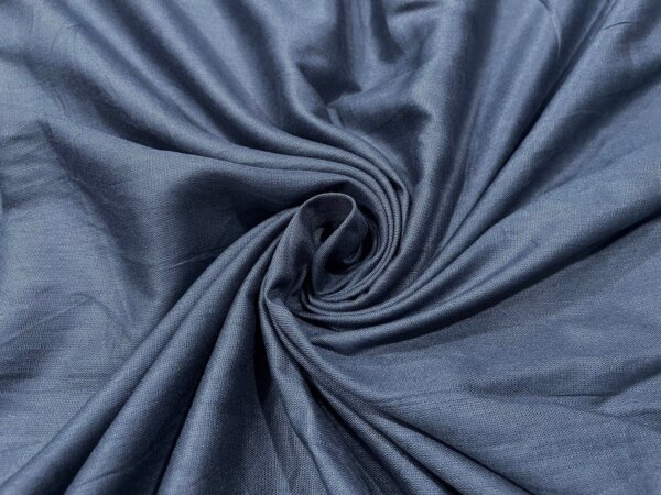 Steel Blue Plain Soft Cotton Rayon Fabric