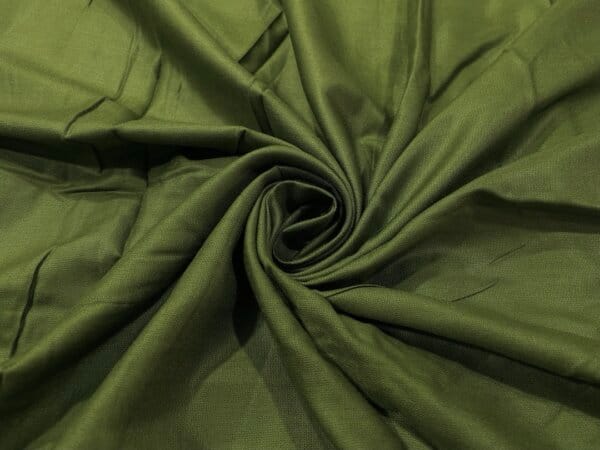 Mehndi Green Plain Soft Cotton Rayon Fabric