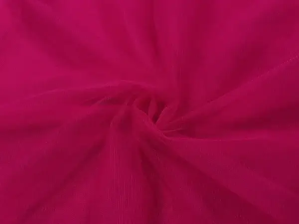 Magenta Pink Plain Soft Net Fabric