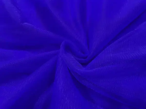 Royal Blue Plain Soft Net Fabric