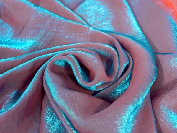 Bluish Lilac Two Tone Plain Soft Fendi Silk Fabric