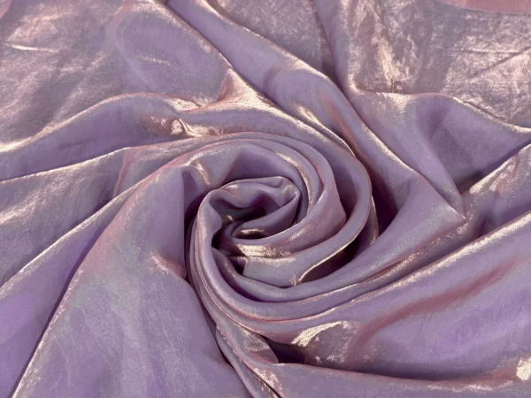 Dusty Lilac Two Tone Plain Soft Fendi Silk Fabric