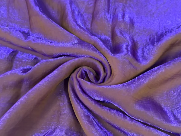 Golden Purple Two Tone Plain Soft Fendi Silk Fabric
