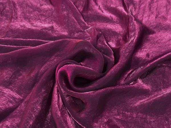 Wine Plain Soft Fendi Silk Fabric