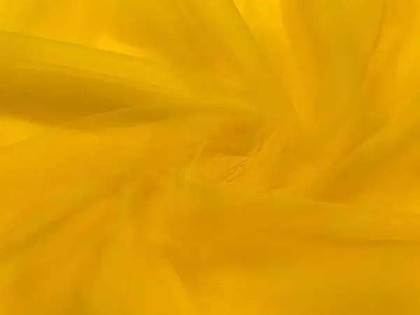 Orange Yellow Plain Soft Net Fabric