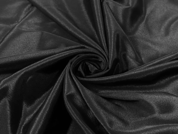 Black Plain Premium French Crepe Fabric