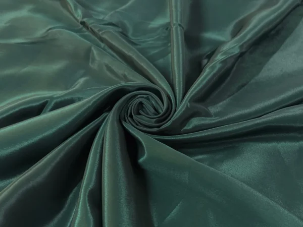 Bottle Green Plain Premium French Crepe Fabric