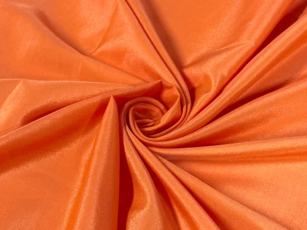 Fanta Orange Plain Premium French Crepe Fabric