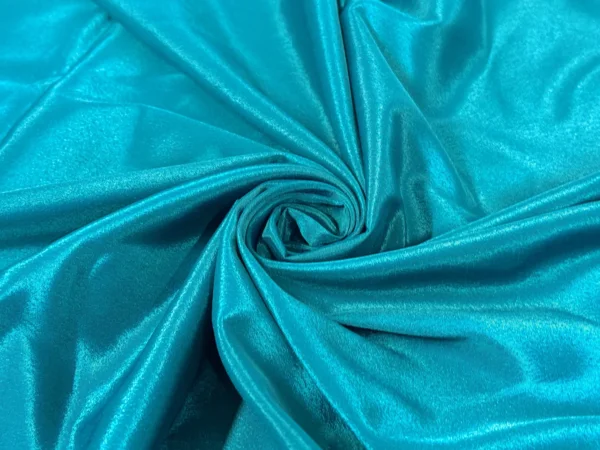 Teal Blue Plain Premium French Crepe Fabric