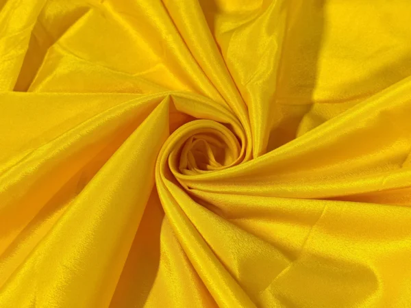 Yellow Plain Premium French Crepe Fabric