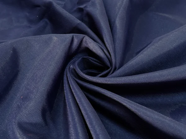 Navy Blue Plain Roman Silk Fabric