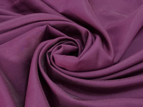 Wine Plain Roman Silk Fabric